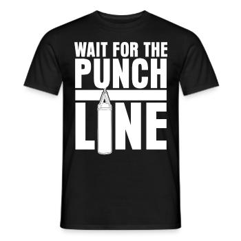 Punching Bag Boxing Gloves Boxer - Männer T-Shirt - Schwarz - Vorne - AI Model Male 178 light (178cm)