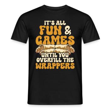Lumpia débordement - T-shirt homme - noir - Devant - AI Model Male 178 light (178cm)