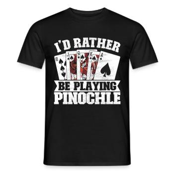 Jumelles Pinochle - T-shirt homme - noir - Devant - AI Model Male 178 light (178cm)
