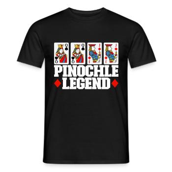 Binocular Pinochle - Men's T-Shirt - black - Front - AI Model Male 178 light (178cm)