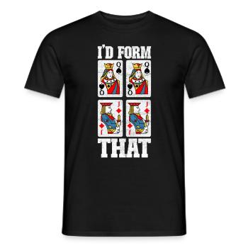 Binocular Pinochle - Men's T-Shirt - black - Front - AI Model Male 178 light (178cm)