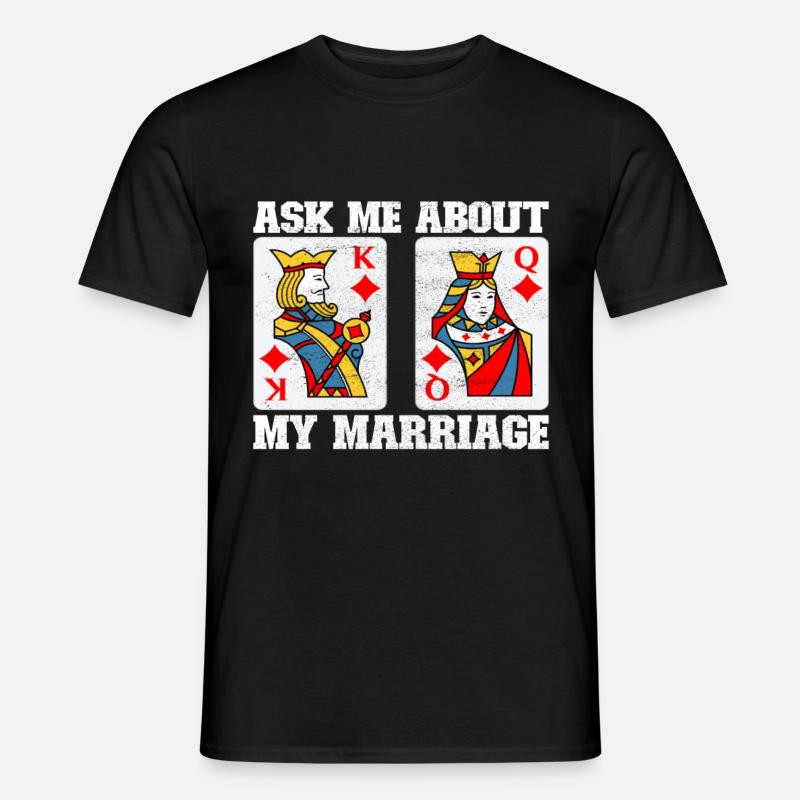 Binokel Pinochle - Männer T-Shirt - Schwarz