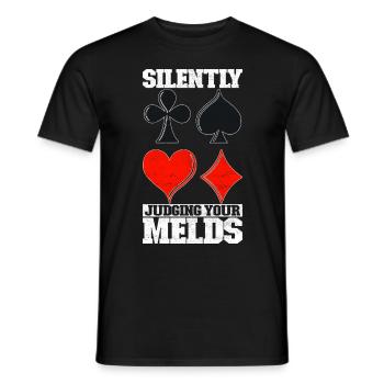 Binocular Pinochle - Men's T-Shirt - black - Front - AI Model Male 178 light (178cm)