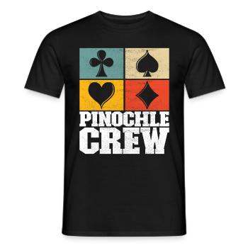 Binocular Pinochle - Men's T-Shirt - black - Front - AI Model Male 178 light (178cm)