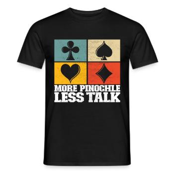 Jumelles Pinochle - T-shirt homme - noir - Devant - AI Model Male 178 light (178cm)