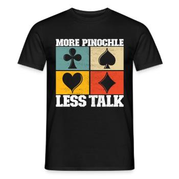 Binocular Pinochle - Men's T-Shirt - black - Front - AI Model Male 178 light (178cm)