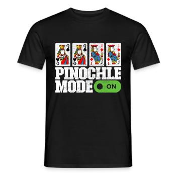 Binocular Pinochle - Men's T-Shirt - black - Front - AI Model Male 178 light (178cm)