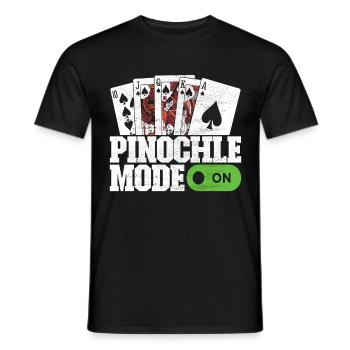 Binokel Pinochle - Men's T-Shirt - black - Front - AI Model Male 178 light (178cm)
