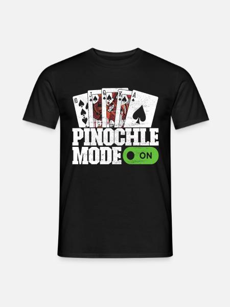 Binokel Pinochle - Männer T-Shirt - Schwarz