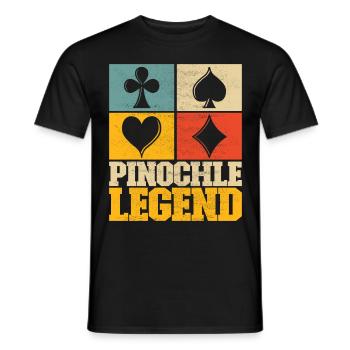Binocular Pinochle - Men's T-Shirt - black - Front - AI Model Male 178 light (178cm)