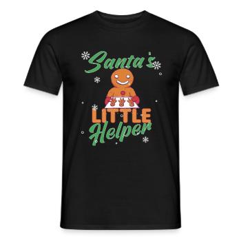 Christmas Baking Cookies Cookie Cookie Merry - Men's T-Shirt - black - Front - AI Model Male 178 light (178cm)