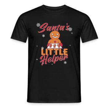 Christmas Baking Cookies Cookie Cookie Merry - Men's T-Shirt - black - Front - AI Model Male 178 light (178cm)