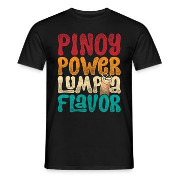 Pinoy Power Lumpia Flavor - Männer T-Shirt - Schwarz - Vorne - AI Model Male 178 light (178cm)