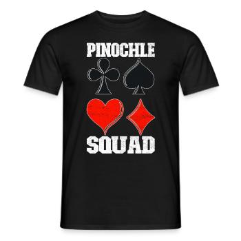 Binocular Pinochle - Men's T-Shirt - black - Front - AI Model Male 178 light (178cm)