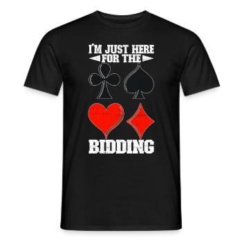 Binocular Pinochle - Men's T-Shirt - black - Front - AI Model Male 178 light (178cm)