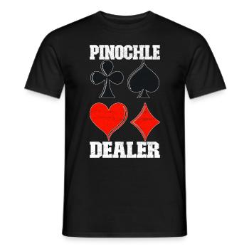 Binocular Pinochle - Men's T-Shirt - black - Front - AI Model Male 178 light (178cm)