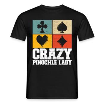 Binocular Pinochle - Men's T-Shirt - black - Front - AI Model Male 178 light (178cm)