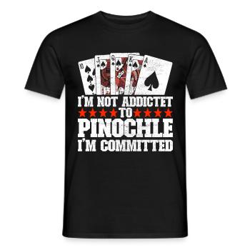 Binocular Pinochle - Men's T-Shirt - black - Front - AI Model Male 178 light (178cm)