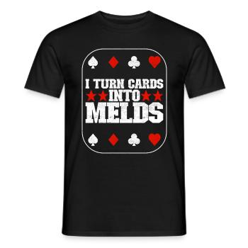 Jumelles Pinochle - T-shirt homme - noir - Devant - AI Model Male 178 light (178cm)