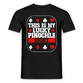 Binocular Pinochle - Men's T-Shirt - black - Front - AI Model Male 178 light (178cm)