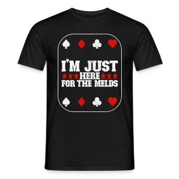 Jumelles Pinochle - T-shirt homme - noir - Devant - AI Model Male 178 light (178cm)