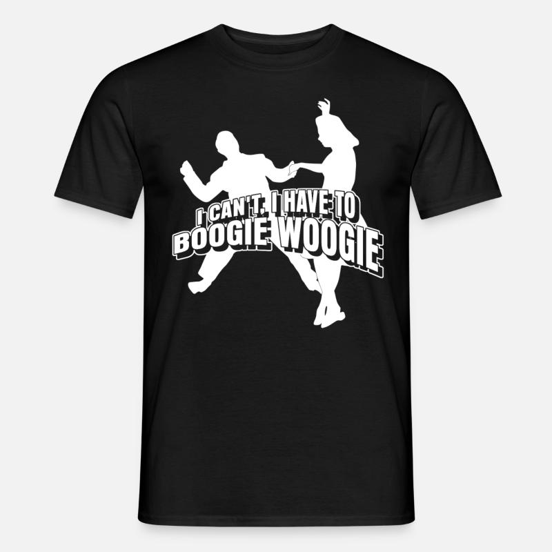 Boogie Woogie Dancing Swing - Männer T-Shirt - Schwarz