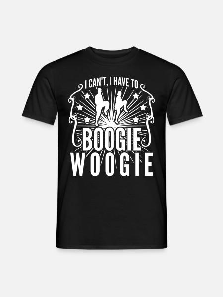 Boogie Woogie Swing Dancing - Männer T-Shirt - Schwarz