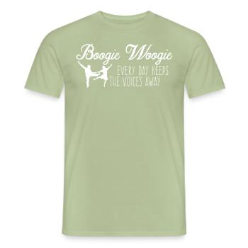 Boogie Woogie Dancer Swing Dancing - Männer T-Shirt - Sage - Vorne - AI Model Male 178 light (178cm)