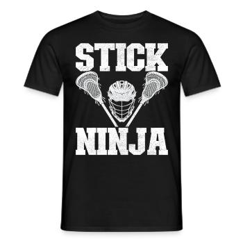 Lacrosse Lacrosse Players - Men's T-Shirt - black - Front - AI Model Male 178 light (178cm)