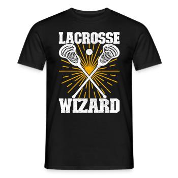 Lacrosse Lacrosse Players - Men's T-Shirt - black - Front - AI Model Male 178 light (178cm)