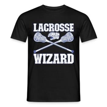 Lacrosse Lacrosse Players - Men's T-Shirt - black - Front - AI Model Male 178 light (178cm)
