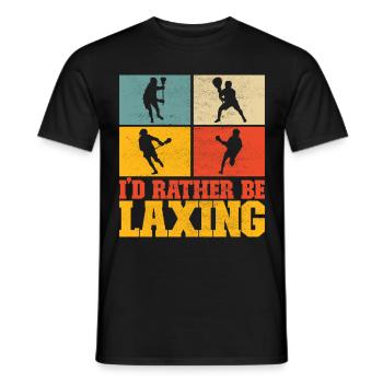 Lacrosse Lacrosse Players - Men's T-Shirt - black - Front - AI Model Male 178 light (178cm)