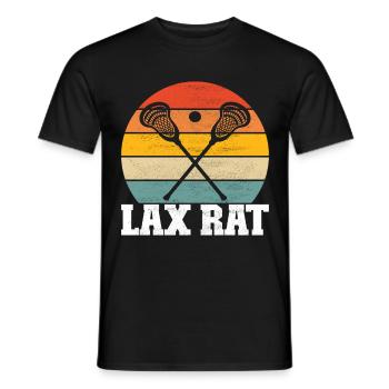 Lacrosse Lacrosse Players - Men's T-Shirt - black - Front - AI Model Male 178 light (178cm)