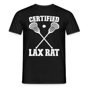 Lacrosse Lacrosse Players - Men's T-Shirt - black - Front - AI Model Male 178 light (178cm)