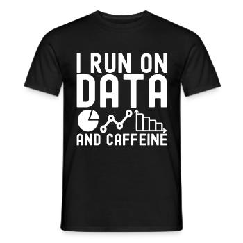 Data Science Data Analyst - Men's T-Shirt - black - Front - AI Model Male 178 light (178cm)