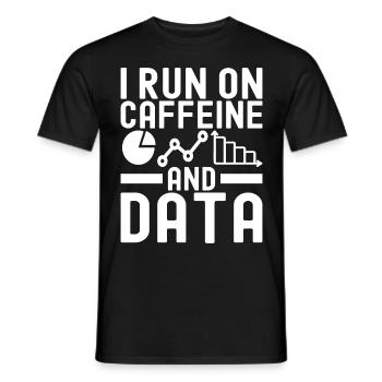 Analyste de données en science des données - T-shirt homme - noir - Devant - AI Model Male 178 light (178cm)