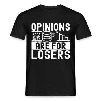 Analyste de données en science des données - T-shirt homme - noir - Devant - AI Model Male 178 light (178cm)