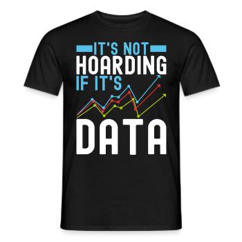 Analyste de données en science des données - T-shirt homme - noir - Devant - AI Model Male 178 light (178cm)