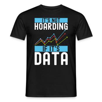 Analyste de données en science des données - T-shirt homme - noir - Devant - AI Model Male 178 light (178cm)
