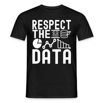 Analyste de données en science des données - T-shirt homme - noir - Devant - AI Model Male 178 light (178cm)