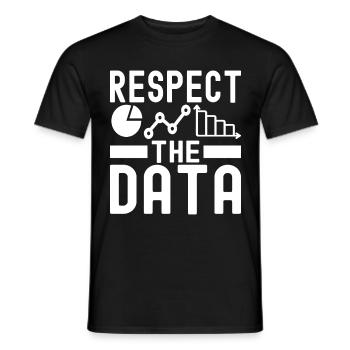 Analyste de données en science des données - T-shirt homme - noir - Devant - AI Model Male 178 light (178cm)