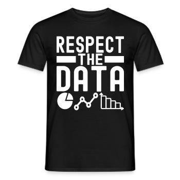 Data Science Data Analyst - Men's T-Shirt - black - Front - AI Model Male 178 light (178cm)