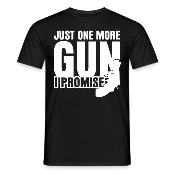 Armes à feu Pistolet Fusil Armes Arme à feu Pistolet - T-shirt homme - noir - Devant - AI Model Male 178 light (178cm)