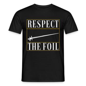 Fencing Fencing - Men's T-Shirt - black - Front - AI Model Male 178 light (178cm)