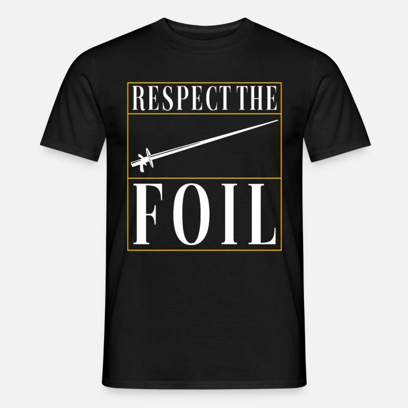 Fechten Fechtsport - Männer T-Shirt - Schwarz