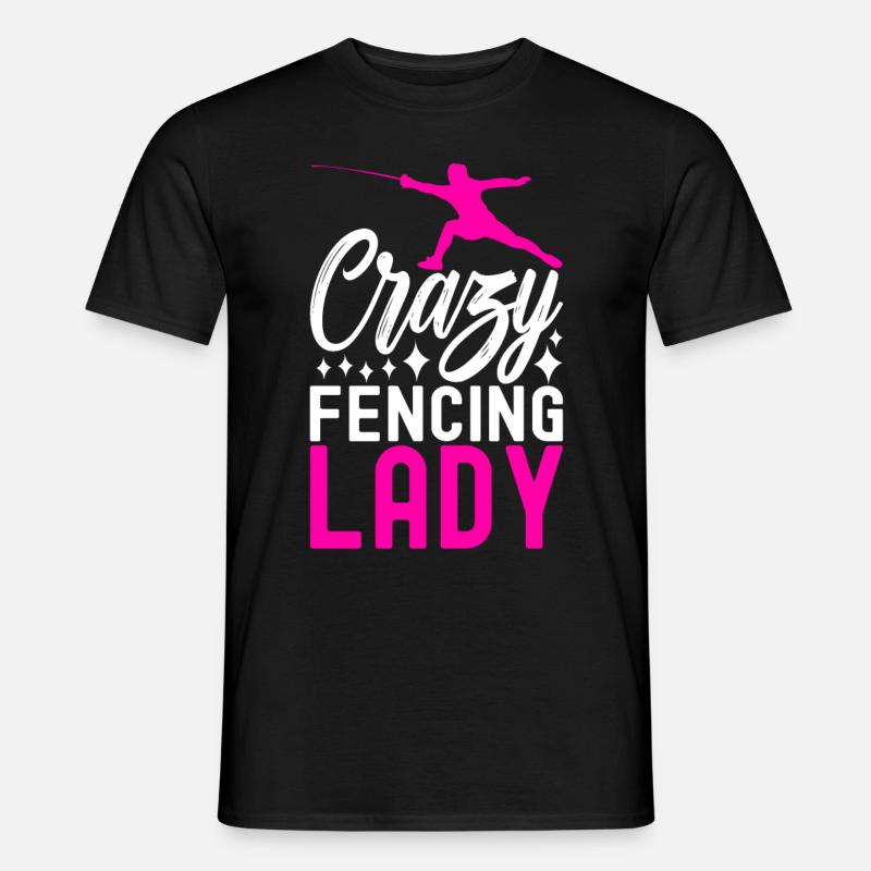 Fechten Fechtsport - Männer T-Shirt - Schwarz