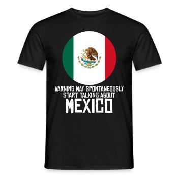Mexique Drapeau Mexicains Mexicains - T-shirt homme - noir - Devant - AI Model Male 178 light (178cm)