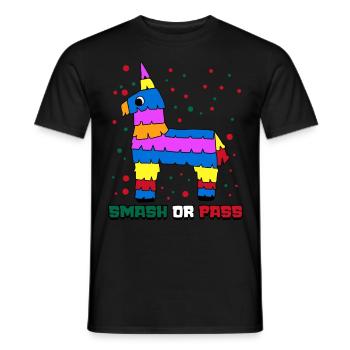Piñata mexicaine Mexicaines Mexicaines - T-shirt homme - noir - Devant - AI Model Male 178 light (178cm)