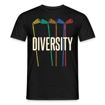 Golf Club Diversity Golf Course - Männer T-Shirt - Schwarz - Vorne - AI Model Male 178 light (178cm)