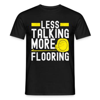 Tiler Floor Layer - Men's T-Shirt - black - Front - AI Model Male 178 light (178cm)